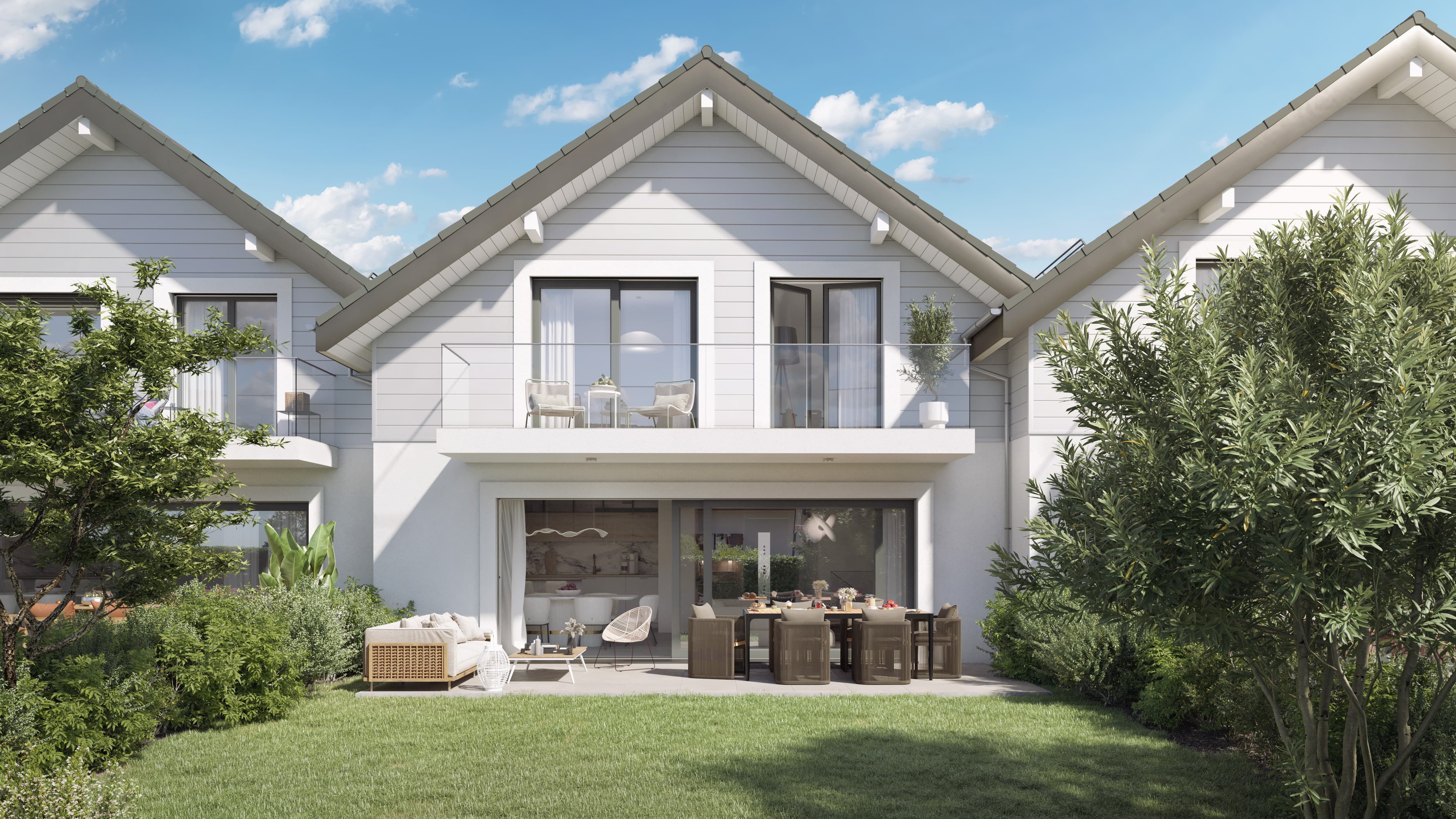 Villas Aurea à Lully - vue de la façade du bâtiment