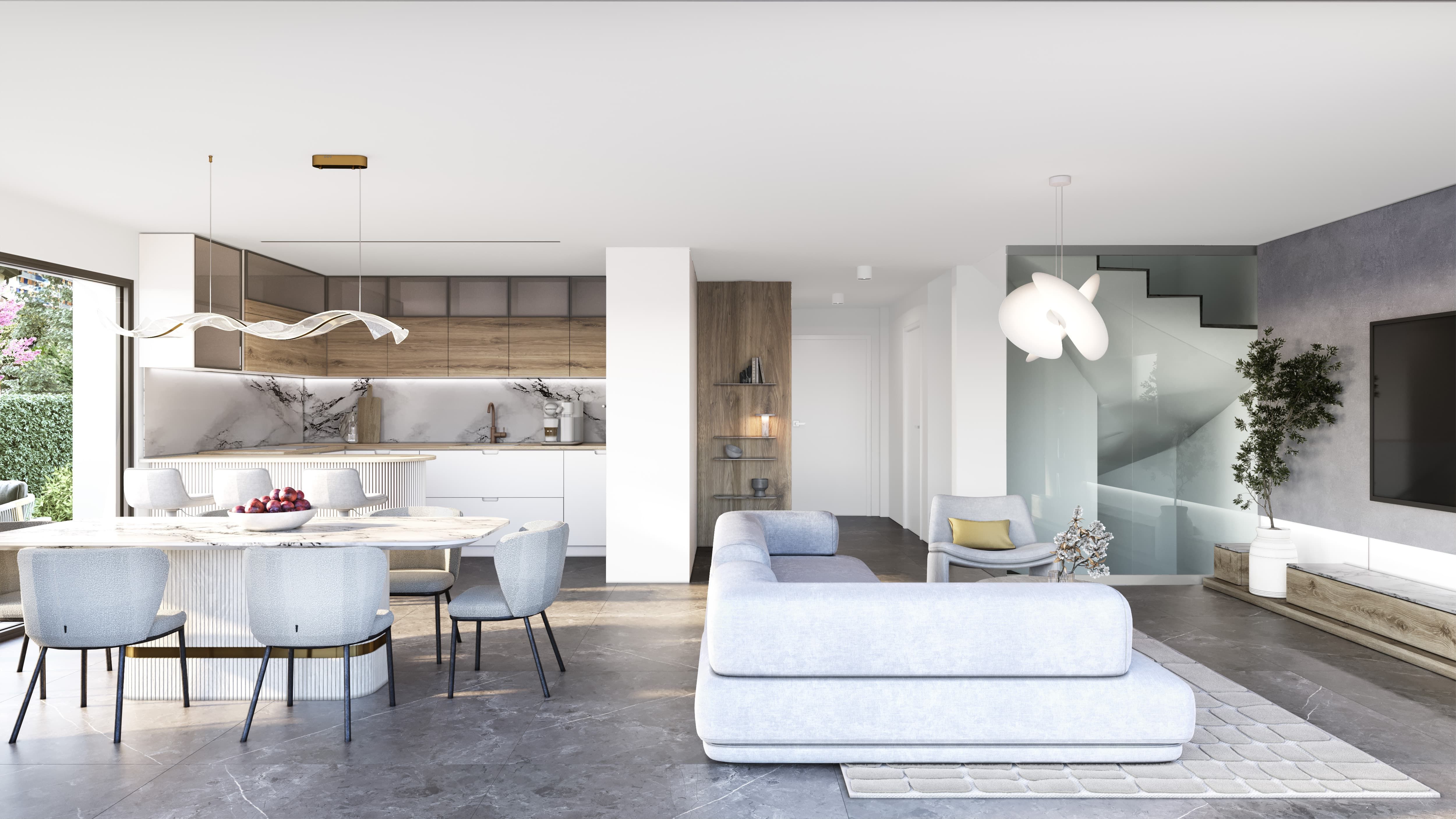 Villas Aurea Lully - vue extérieure des villas avec jardins